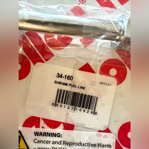 Holley Chrome Fuel Line 34-160 (NEW) - Picture 2 of 2